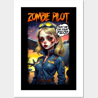 Zombie Pilot Posters and Art